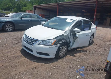 2015 Nissan Sentra S из США, поврежденный, VIN 3N1AB7AP1FY371690